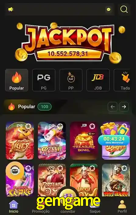 Promoções Especiais no gemgame App